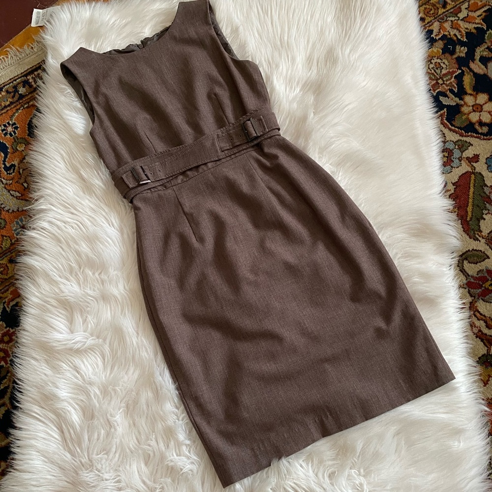 Calvin Klein Sheath Belted Dress Size 0